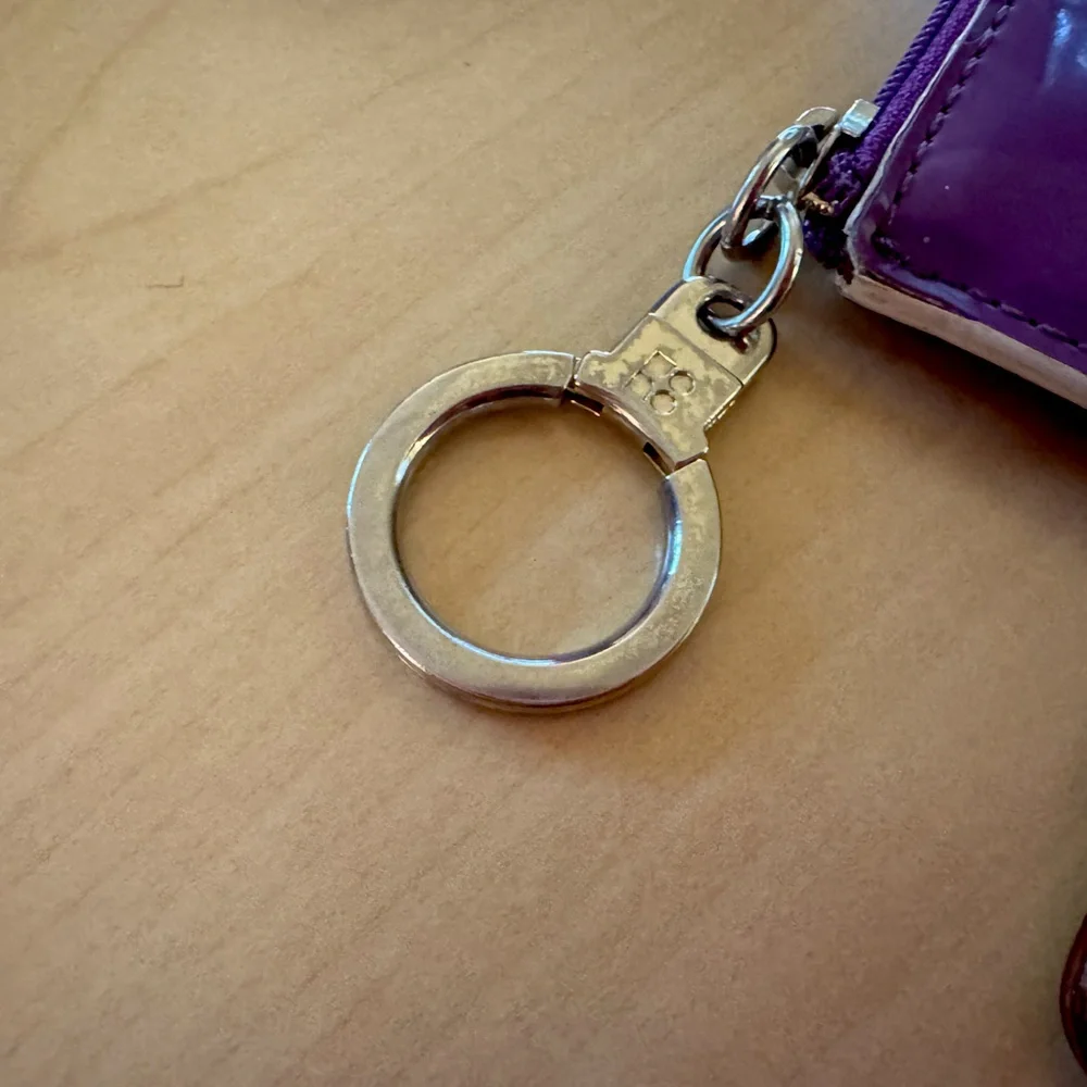 Kate Spade Vintage Purple Popsicle Flavor of the Month Coin Purse Keychain